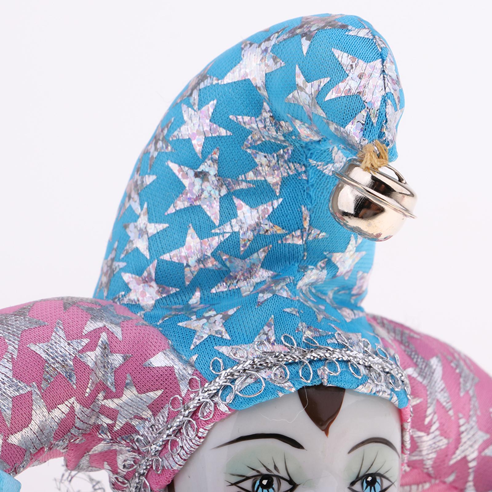 Vintage Collectible Porcelain Dolls - Коллекционная фарфоровая кукла-клоун Триангел, 20 см,