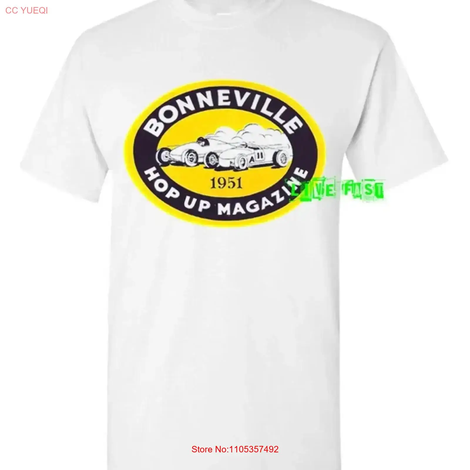 Collectible Vintage T Shirts - Футболка BONNEVILLE SALT FLATS 1951 в