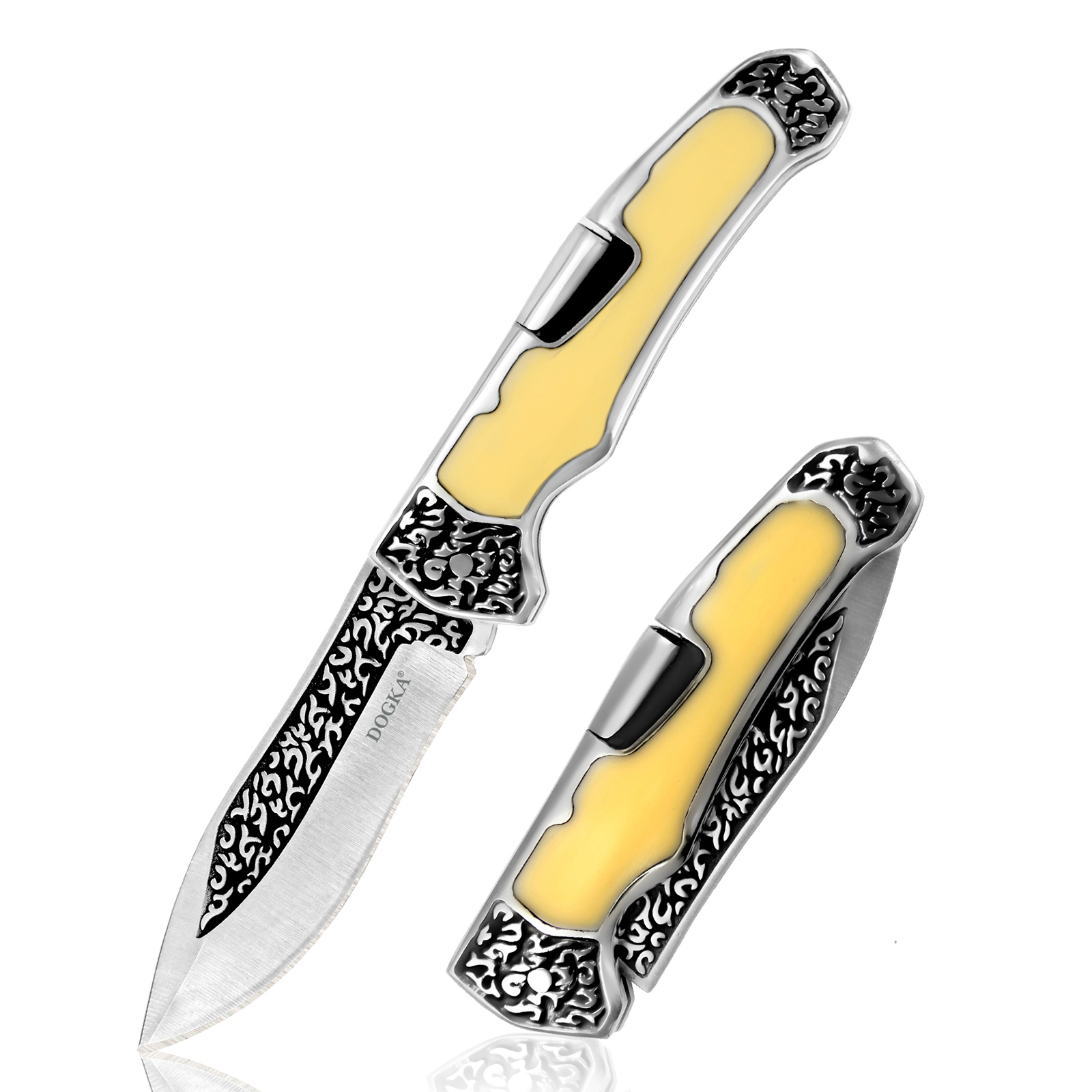 Vintage Collectible Knives - Винтажный складной карманный инструмент с гравировкой,