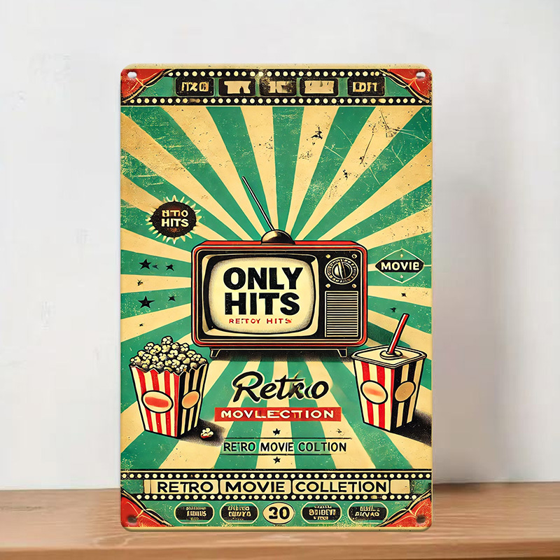 Vintage Collectible Tins - Винтажный металлический постер-коллекция кинопостеров, декор для