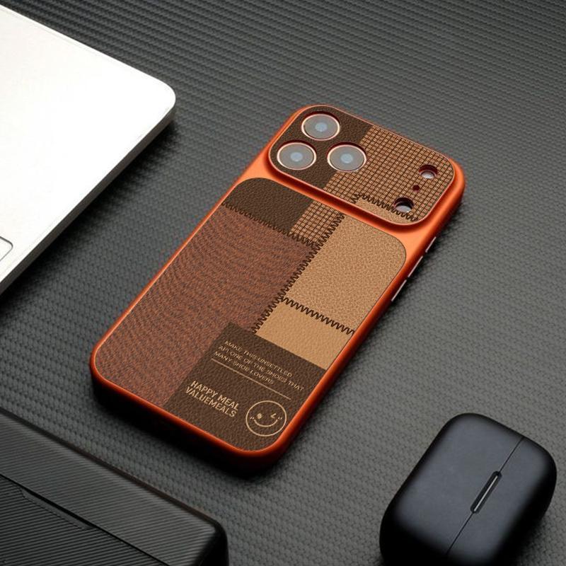 Lens Cap Vintage - Винтажный чехол-пэчворк для iPhone 17/16 Pro