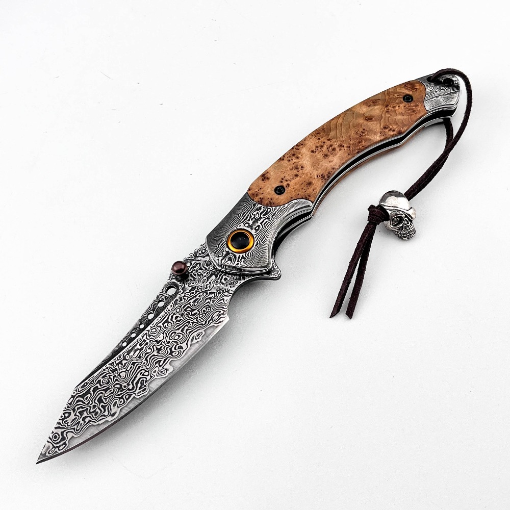 Складной нож с дамасским узоро – обзор и цена Vintage Collectible Knives