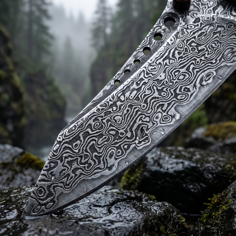 Складной нож с дамасским узоро – обзор и цена Vintage Collectible Knives